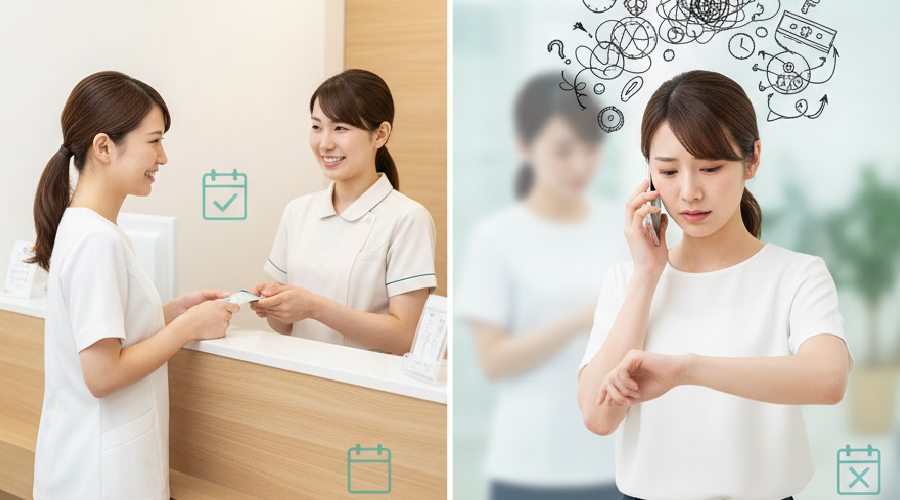 予約時間の変更やキャンセルについて